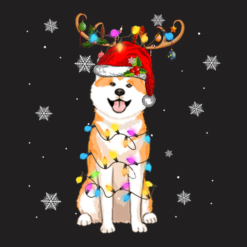 Limited Edition Reindeer Akita Inu Dog Merry Christmas T-shirt | Artistshot