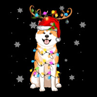 Limited Edition Reindeer Akita Inu Dog Merry Christmas Women's V-neck T-shirt | Artistshot