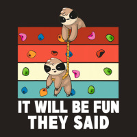 Funny Sloth Bouldering Rock Climbing Tank Top | Artistshot