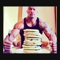 Dwayne The Rock Johnson Eating Blueberry Pancakes2 Graphic T-shirt | Artistshot