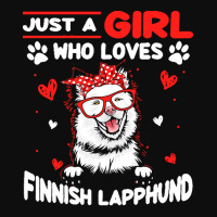 Just A Girl Who Loves Dogs T  Shirt Vintage Just A Girl Who Love Finni Crop Top | Artistshot