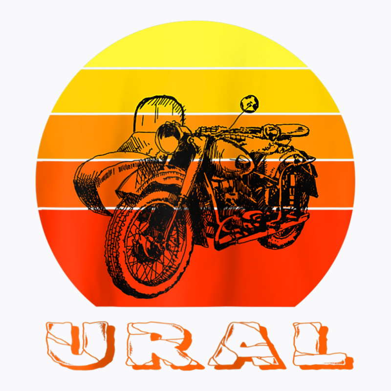 Retro Motorcycle Ural T Shirt   Vintage Sidecar Motorbike Raglan Baseb T-Shirt by tarnilot | Artistshot