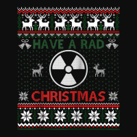 Radiologist Have A Rad Christmas Radiology Ugly Sweater Raglan Basebal Crop Top | Artistshot