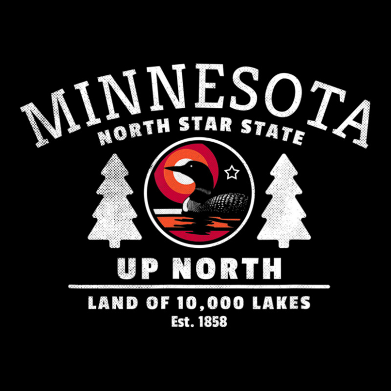 Limited Edition Minnesota North Star State Up North With Loon Zipper Hoodie | Artistshot