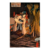 Utagawa Kuniyoshi   A Men (19th Century) Men's 3/4 Sleeve Pajama Set | Artistshot