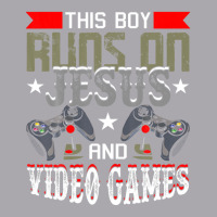 This Boy Runs On Jesus And Video Games Funny Gaming Gift Youth 3/4 Sleeve | Artistshot