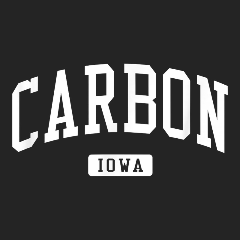 Carbon Iowa Ia Vintage Athletic Sports Design T Shirt 3/4 Sleeve Shirt | Artistshot