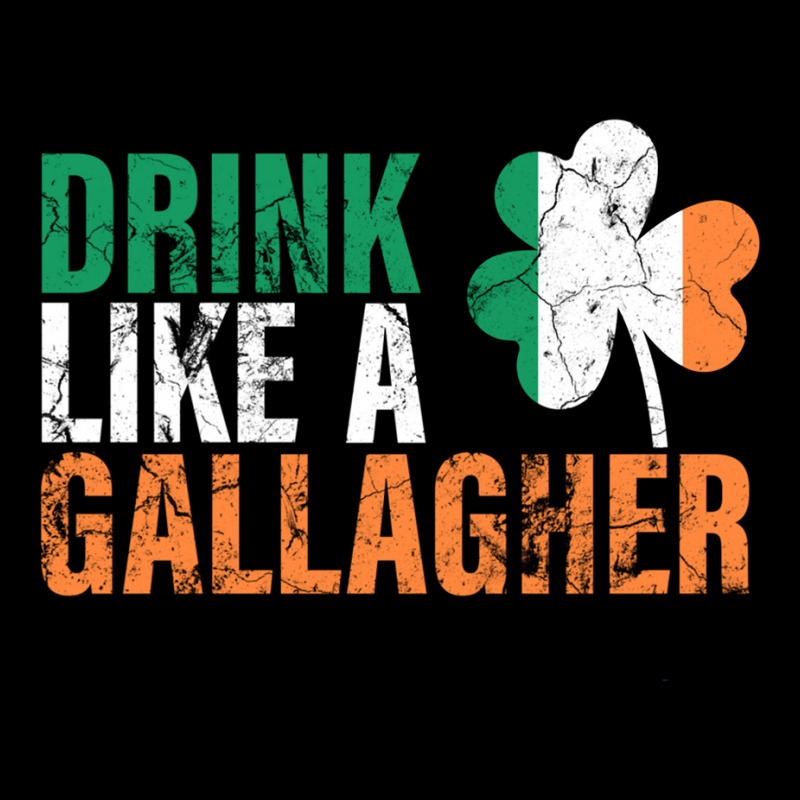 Drink Like A Gallagher  St Patricks Drinking Jacket Adjustable Cap | Artistshot