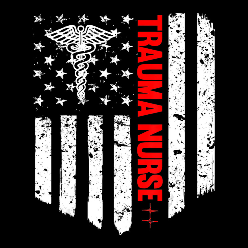 Trending Trauma Nurse American Flag Patriotic Registered Nurse V-neck Tee | Artistshot