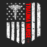 Trending Trauma Nurse American Flag Patriotic Registered Nurse 3/4 Sleeve Shirt | Artistshot