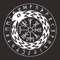 Trending Norse Mythology Jormungandr Vegvisir With Runes Racerback Tank | Artistshot