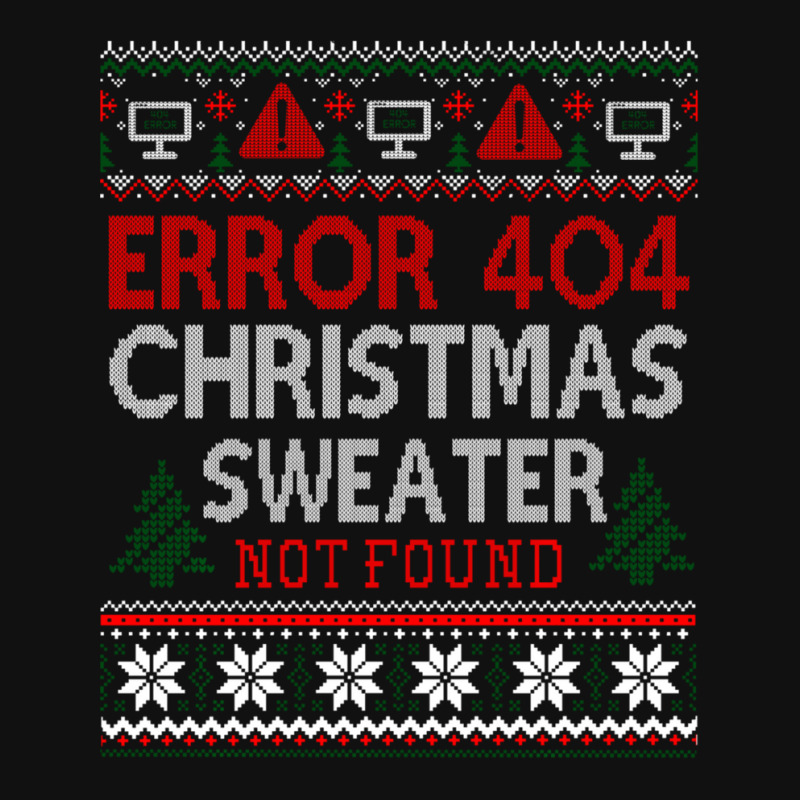 Limited Edition Ugly Sweater Not Found Error 404 Computer Christmas Graphic Youth T-shirt by Pannell Quintero | Artistshot