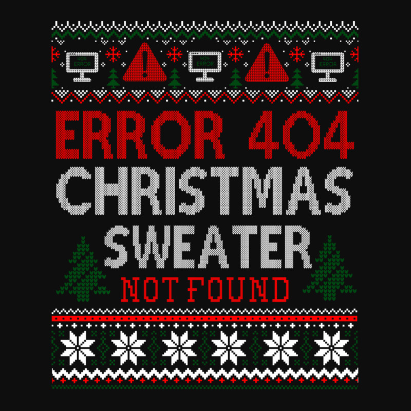 Limited Edition Ugly Sweater Not Found Error 404 Computer Christmas Crop Top by Pannell Quintero | Artistshot