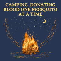 Donating Blood One Mosquito Camping Funny Camper Humor T Shirt Men Denim Jacket | Artistshot