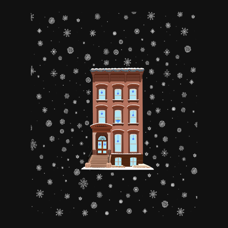 Hot Trend Hanukkah Decorated Brownstone Home Graphic T-shirt by Box Bingham | Artistshot