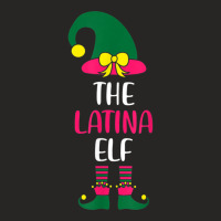 Latina Elf Family Matching Group Christmas Womens Pajama Ladies Fitted T-shirt | Artistshot