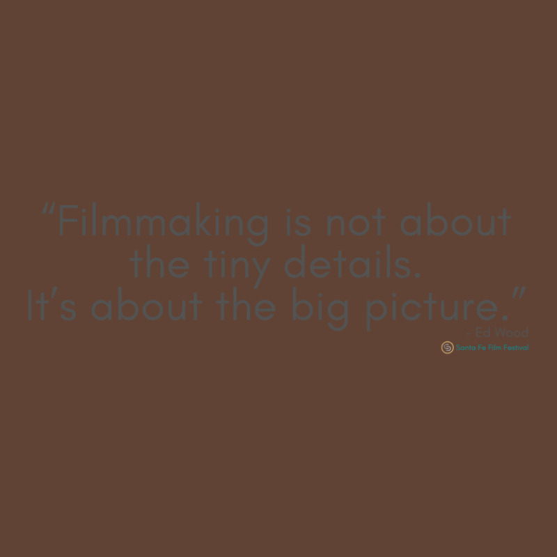 Filmmaking Is Not About The Tiny Details. Its About The Big Picture. T-Shirt by aclanddarmeno | Artistshot