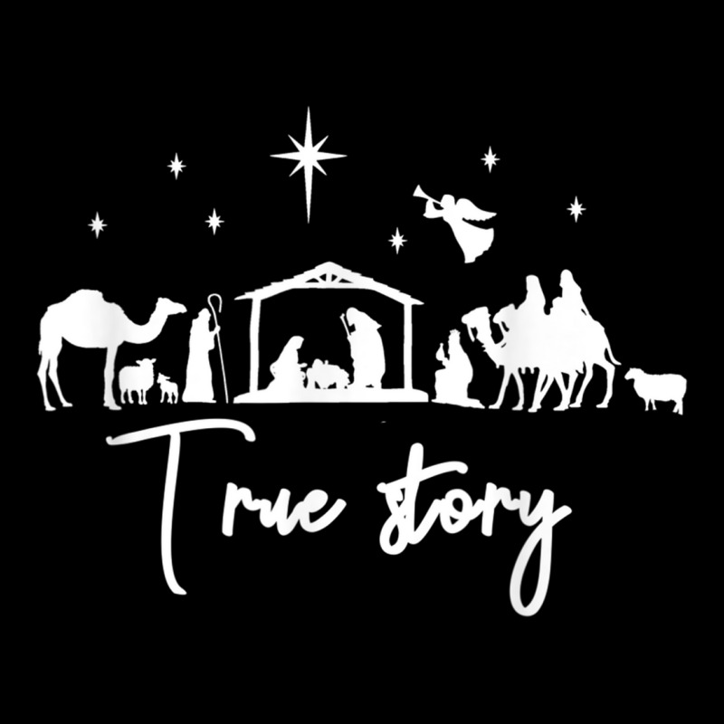 True Story Nativity Christmas Baby Jesus Manger Catholic Adjustable Cap by ReginaldLewisMay | Artistshot