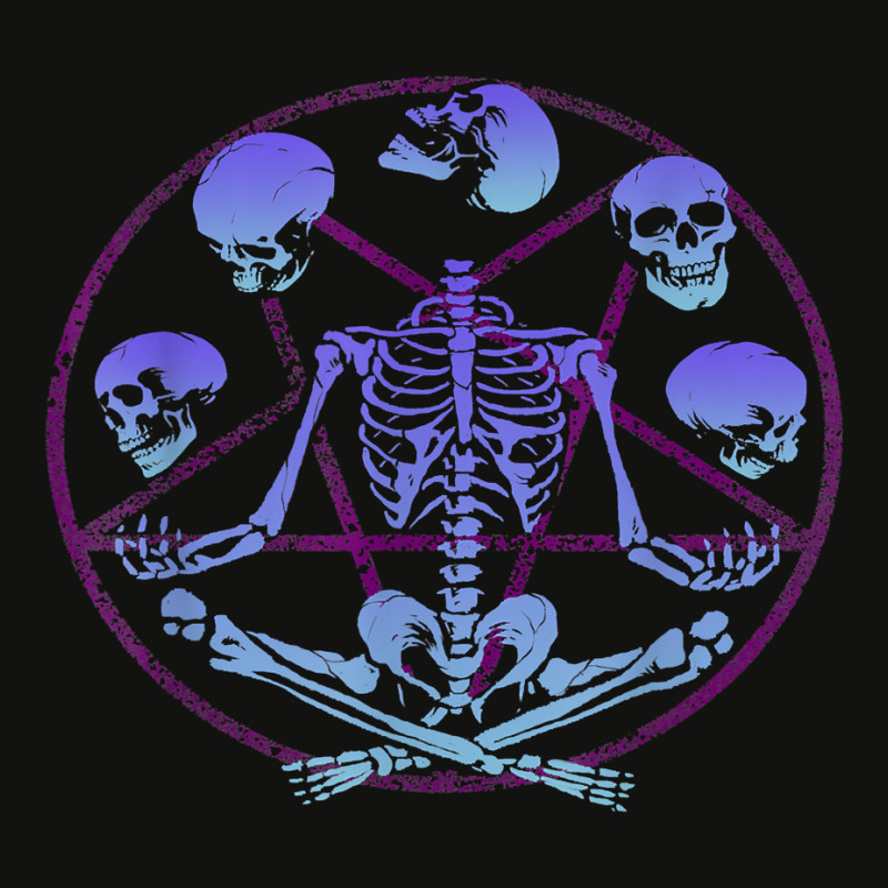 Skeleton Juggling Skulls Pastel Goth Pentagram Occult Pagan 101.png Scorecard Crop Tee by SCOTTALLENZ | Artistshot