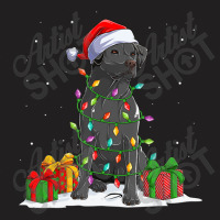 Black Lab Labrador Christmas Lights Pajama Dog Lover Xmas T-shirt | Artistshot