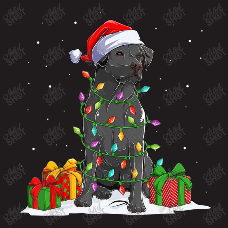 Black Lab Labrador Christmas Lights Pajama Dog Lover Xmas Waist Apron | Artistshot