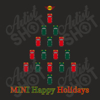 Hot Trend Mini Happy Holidays Tree Ladies Fitted T-shirt | Artistshot