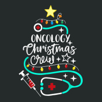 Oncology Christmas Crew Oncology Nurse Oncologist Secretary Women's Triblend Scoop T-shirt | Artistshot