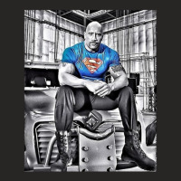 Dwayne Johnson Fan Art Ladies Fitted T-shirt | Artistshot