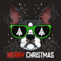 Boston Terrier Christmas Pajama Dog Sunglasses X Mas Tree Tank Top | Artistshot