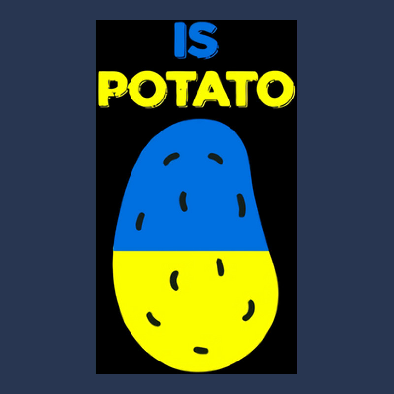 Is Potato As Seen On Late Night Television Poster Yellow Men Denim Jacket by maunesebekb | Artistshot