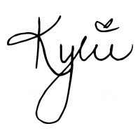 Kylie Signature Poster Hippie V-neck Tee | Artistshot