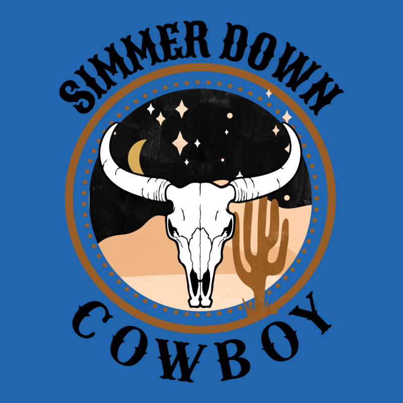 Simmer Down Cowboy Western Style Gift   Music Travel Pocket T-shirt | Artistshot