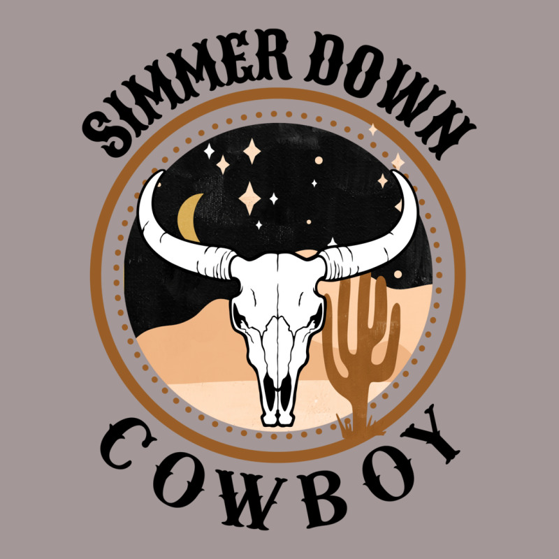 Simmer Down Cowboy Western Style Gift   Music Travel Vintage Hoodie | Artistshot