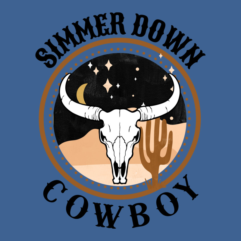 Simmer Down Cowboy Western Style Gift   Music Travel Men's Polo Shirt | Artistshot