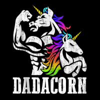 Manly Unicorn Muscle Dad And Daughter   Dadacorn Fathers Day Tank Top Adjustable Cap | Artistshot