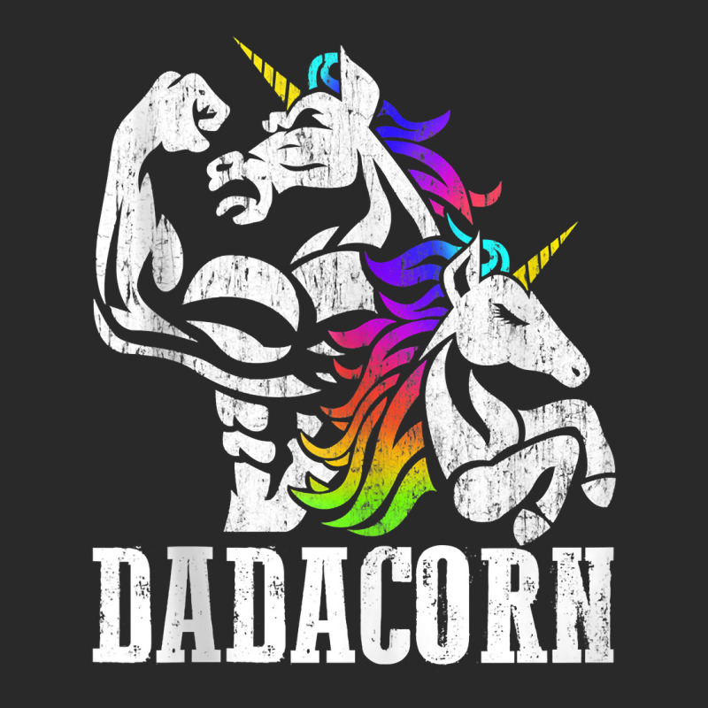 Manly Unicorn Muscle Dad And Daughter   Dadacorn Fathers Day Tank Top Printed Hat | Artistshot