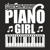 Cool Piano Girls Music Instrument Keyboard Ladies Fitted T-shirt | Artistshot