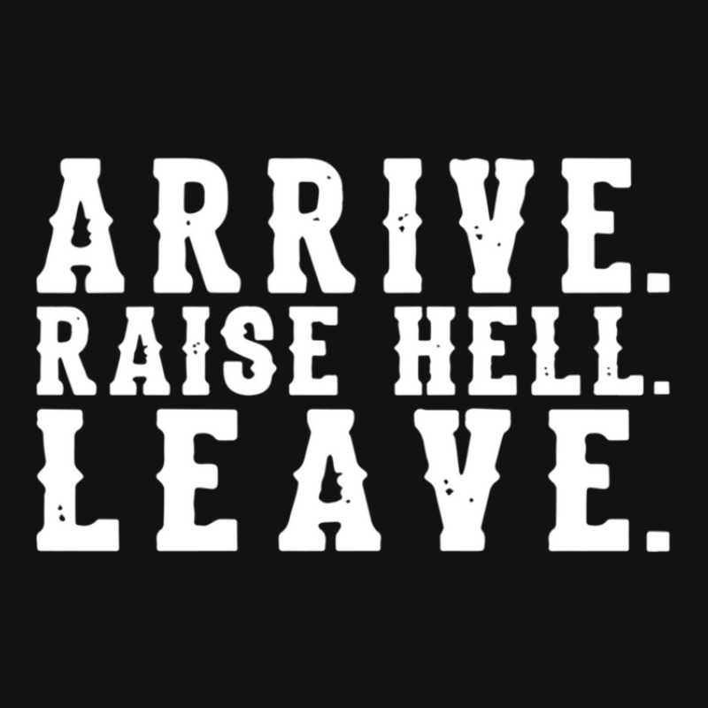 Arrive Raise Hell Leave 3 Scorecard Crop Tee by MelindaBouwman | Artistshot