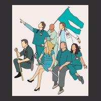 Scrubs Cast Fan Art Poster Cool Vintage Hoodie | Artistshot