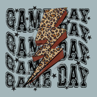 Game Day Football Leopard Lightning Bolt Football Lover Unisex Sherpa-lined Denim Jacket | Artistshot