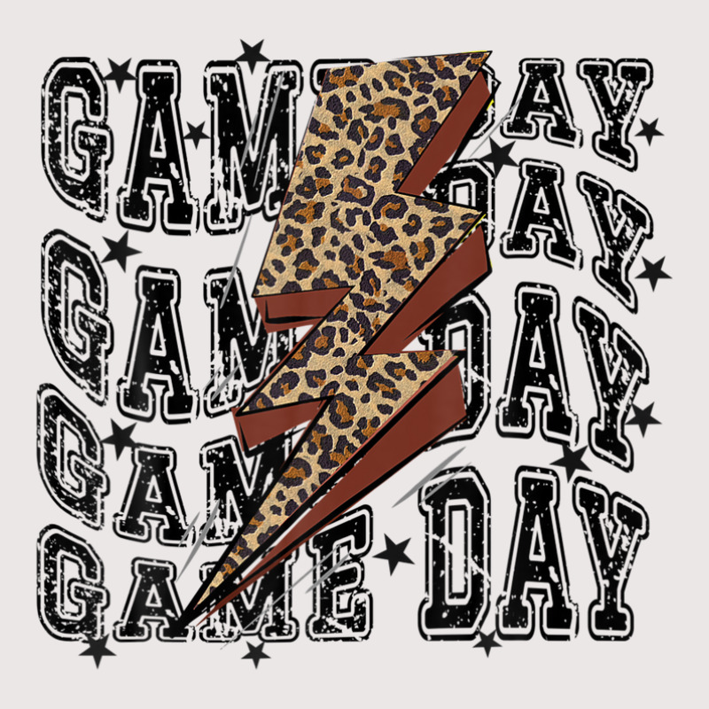 Game Day Football Leopard Lightning Bolt Football Lover Pocket T-Shirt by sromydivlevn | Artistshot