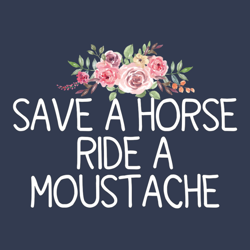 Save A Horse Ride A Moustache   Trending Green V-neck Tee | Artistshot