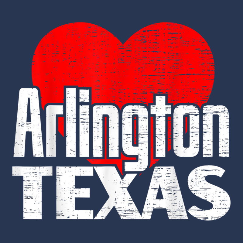 I Love Arlington Texas Retro Big Heart Arlington Vacation T Shirt Ladies Denim Jacket by kylrahal8pot | Artistshot