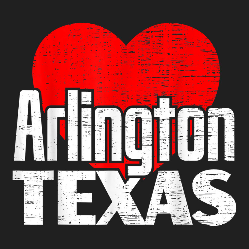 I Love Arlington Texas Retro Big Heart Arlington Vacation T Shirt Ladies Polo Shirt by kylrahal8pot | Artistshot