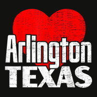 I Love Arlington Texas Retro Big Heart Arlington Vacation T Shirt Scorecard Crop Tee | Artistshot