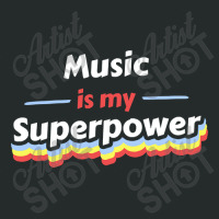 Trending Music Is My Superpower Women's Triblend Scoop T-shirt | Artistshot