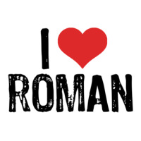 I Love Roman V-neck Tee | Artistshot