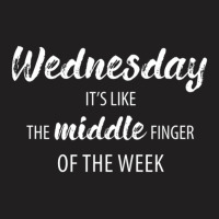 Hot Trend Wednesday It's Like The Middle Finger Of The Week T-shirt | Artistshot