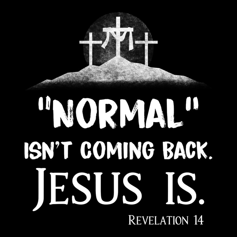 Jesus Christian Normal Isnt Coming Back But Jesus Is Revelation 14 Cos V-Neck Tee by AURRADILLARD | Artistshot