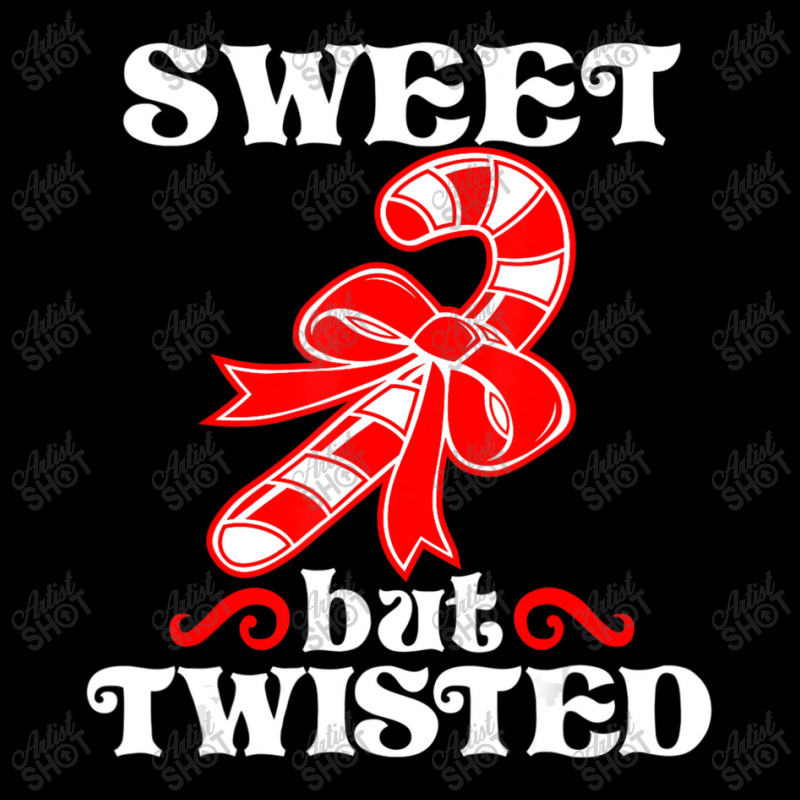 Candy Cane Sweet But Twisted Christmas Fleece Short | Artistshot